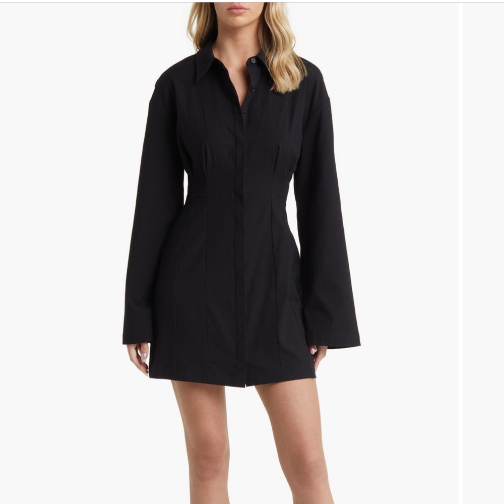 Reformation Black Mini Skirt Dress